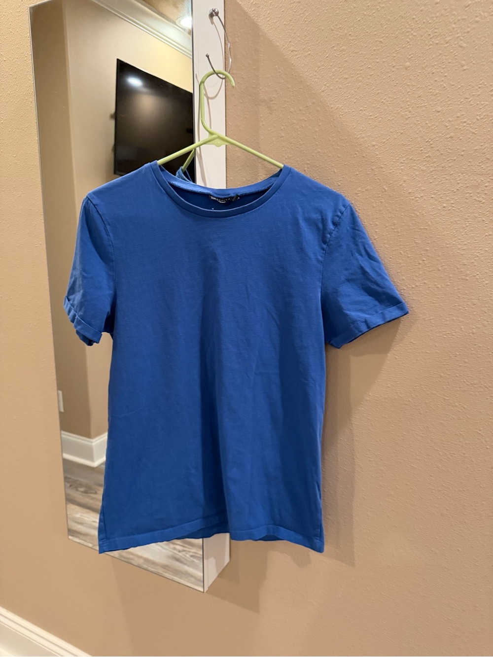 ASOS Men's Bright Blue Crew Neck Short Sleeve Tee